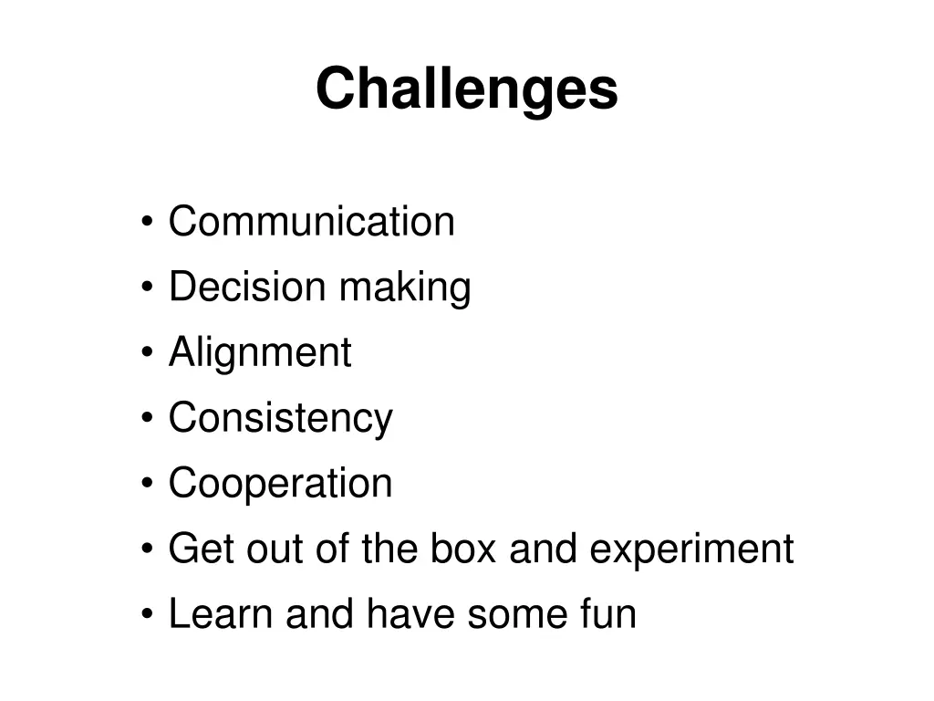 challenges
