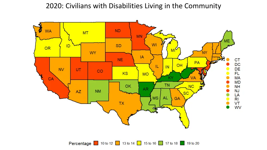 2020 civilians with disabilities living