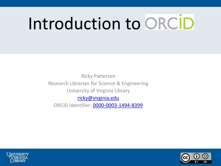 introduction to orcid