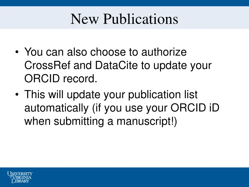 new publications