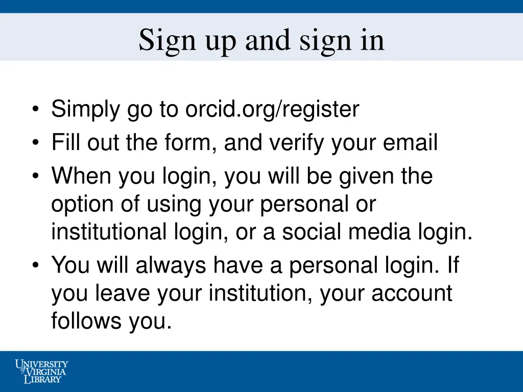 sign up and sign in