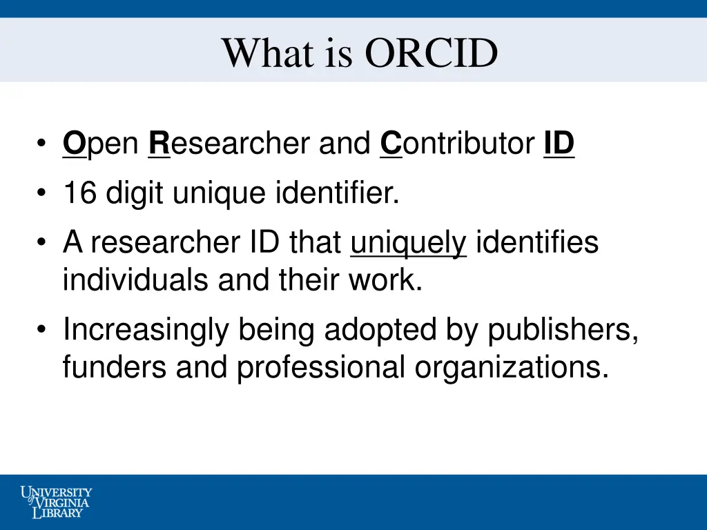 what is orcid