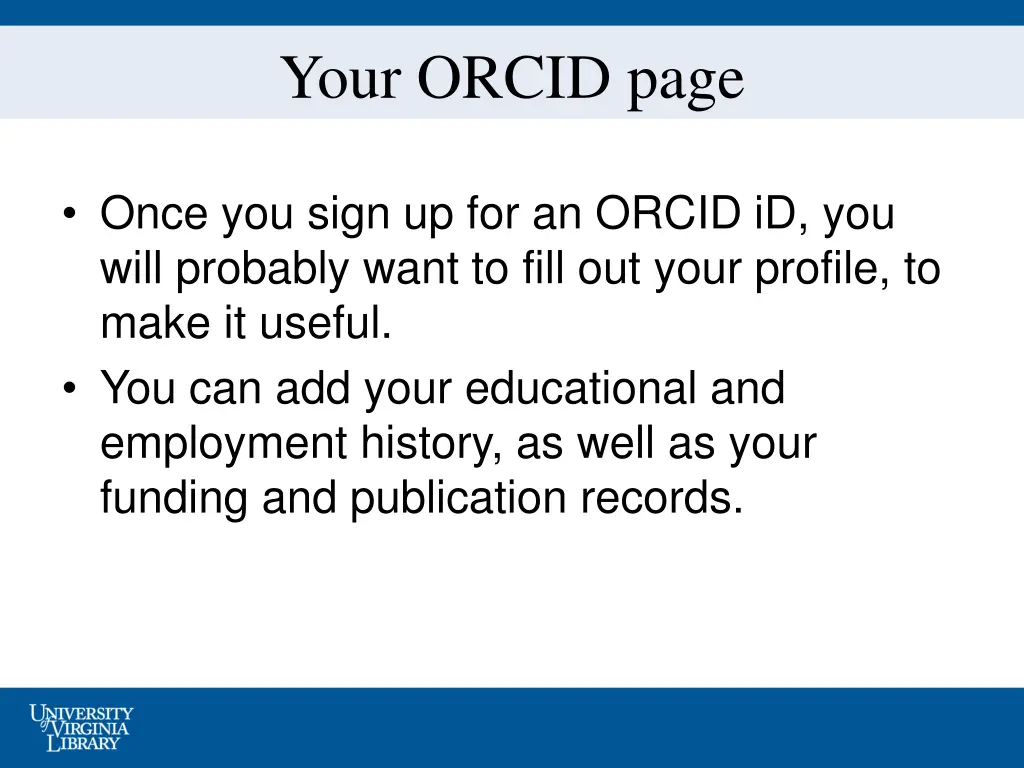 your orcid page
