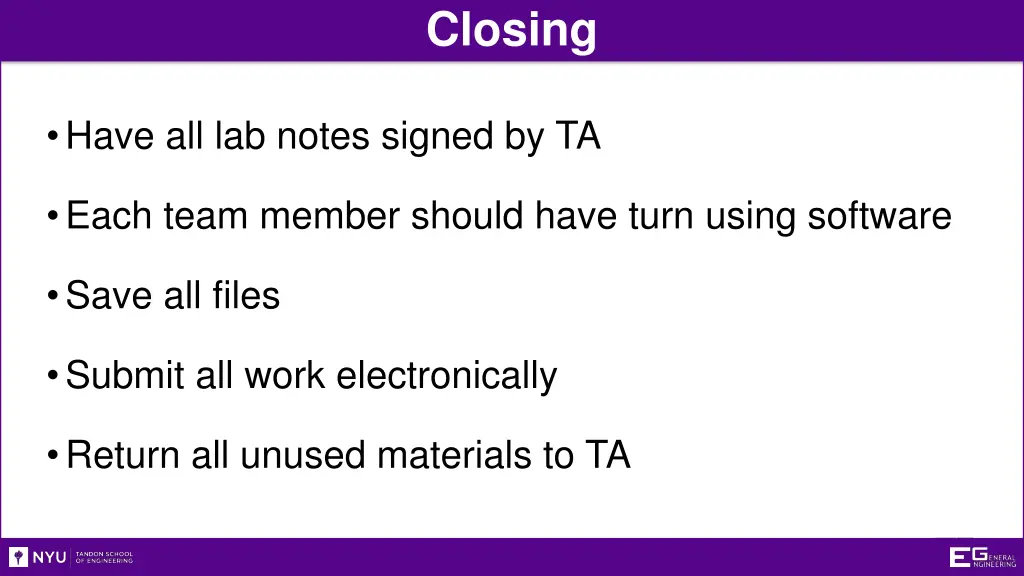 closing