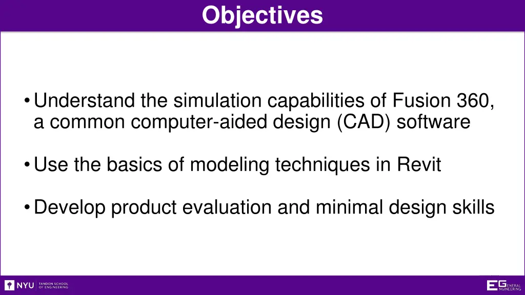 objectives