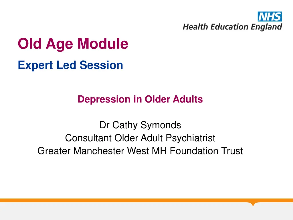 old age module 1
