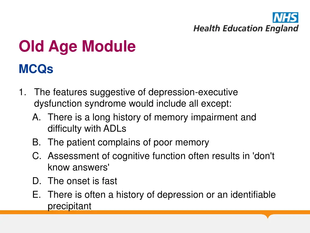 old age module 2