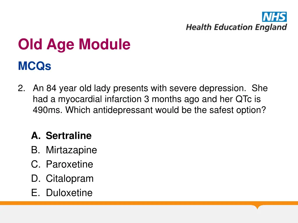 old age module 5