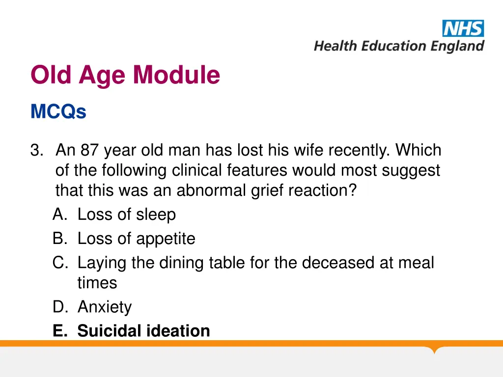 old age module 7