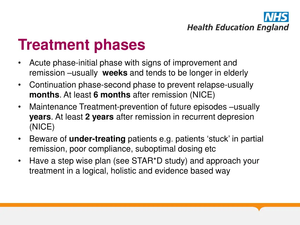 treatment phases