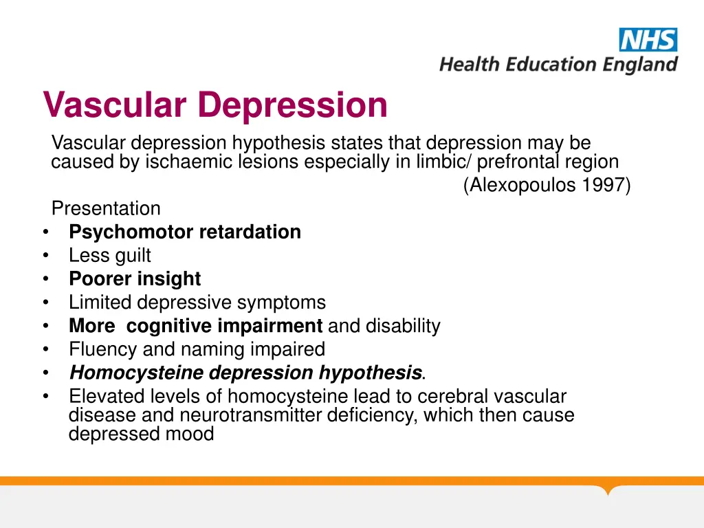 vascular depression vascular depression