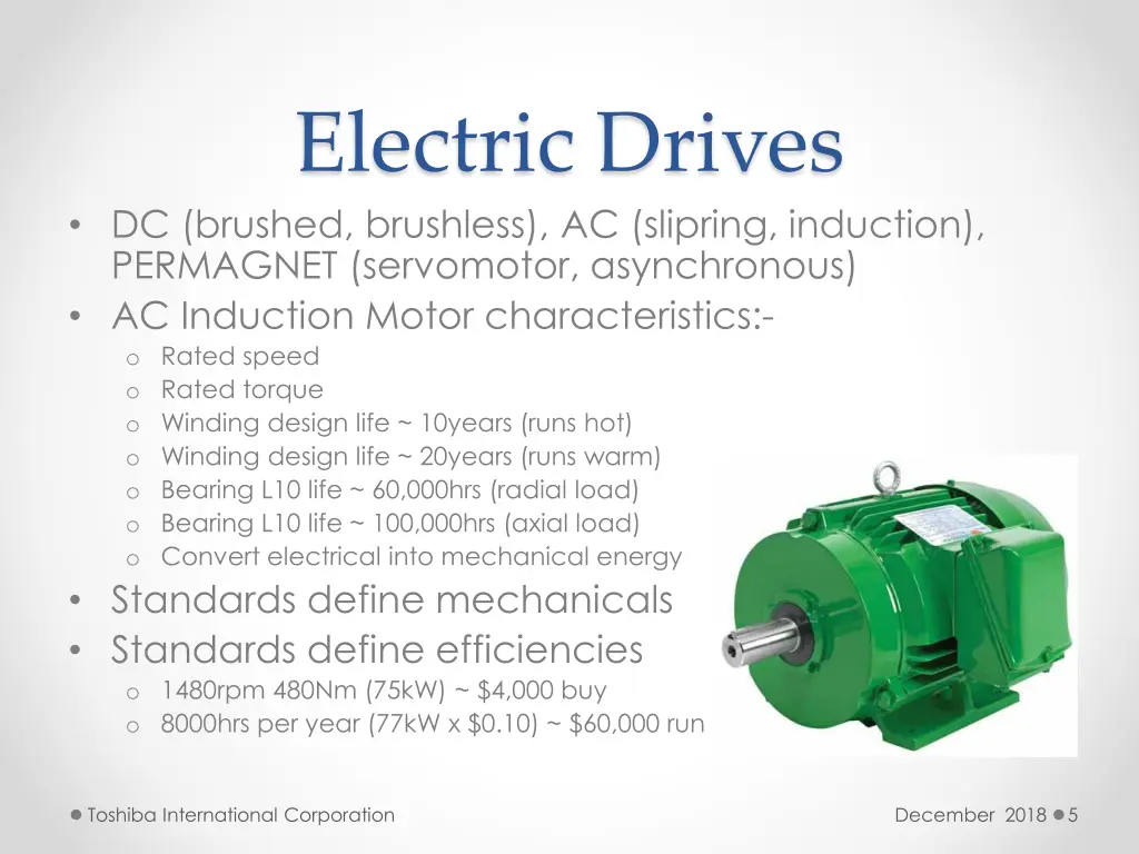 electric drives dc brushed brushless ac slipring