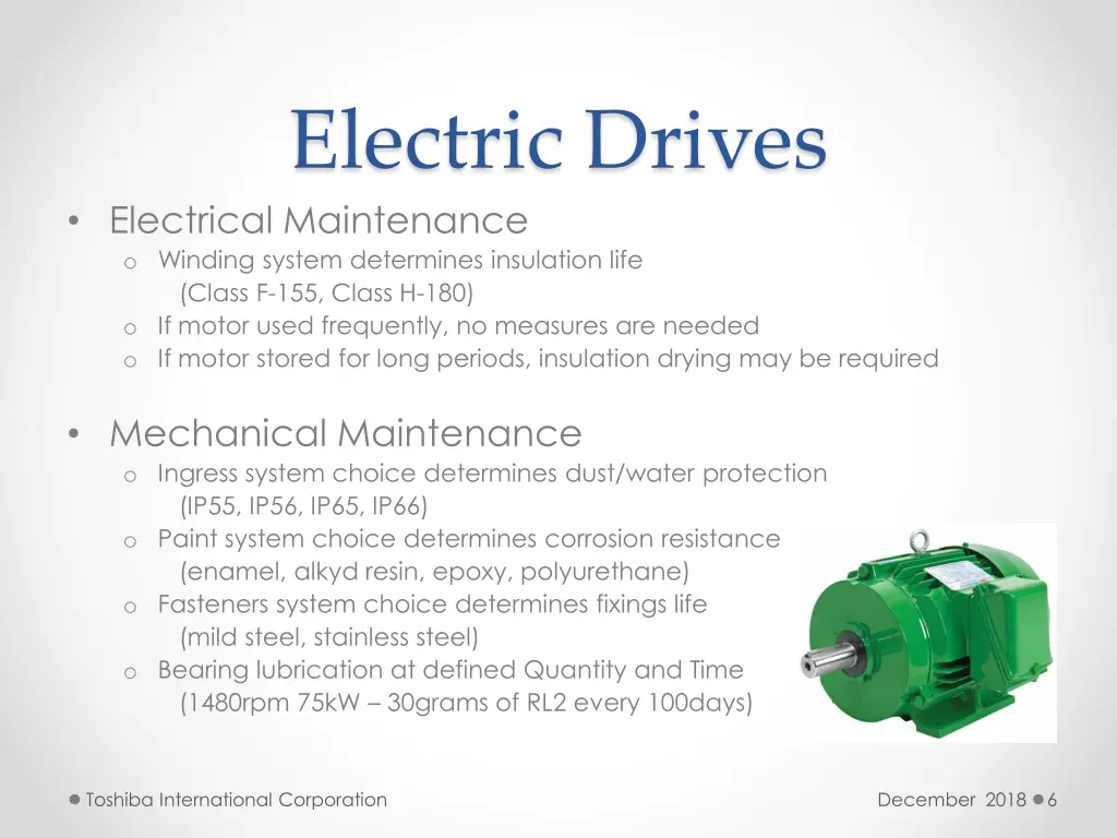 electric drives electrical maintenance o winding
