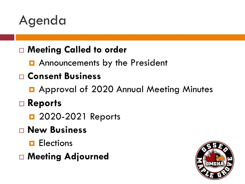 agenda
