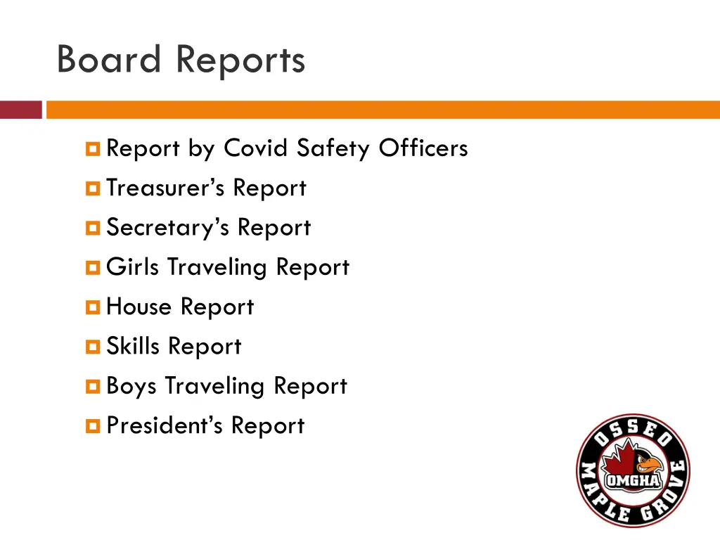 board reports