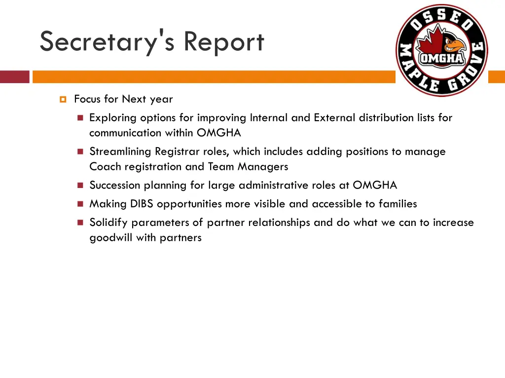 secretary s report 3