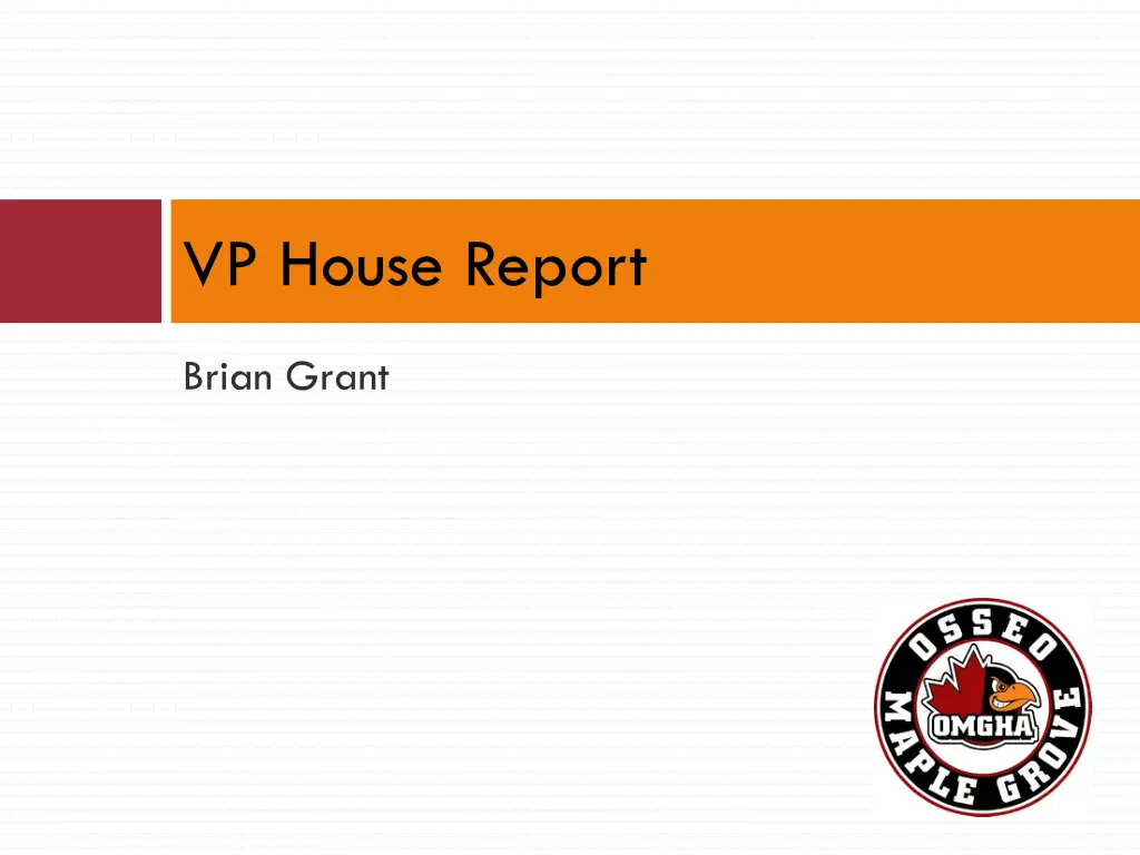 vp house report