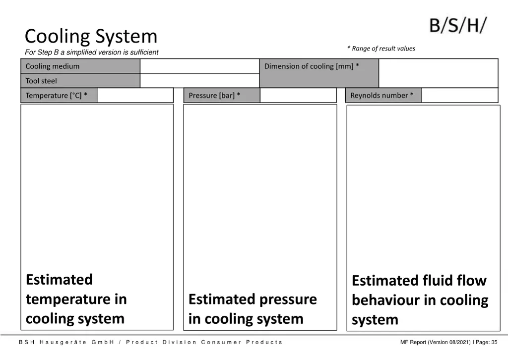 cooling system for step b a simplified version