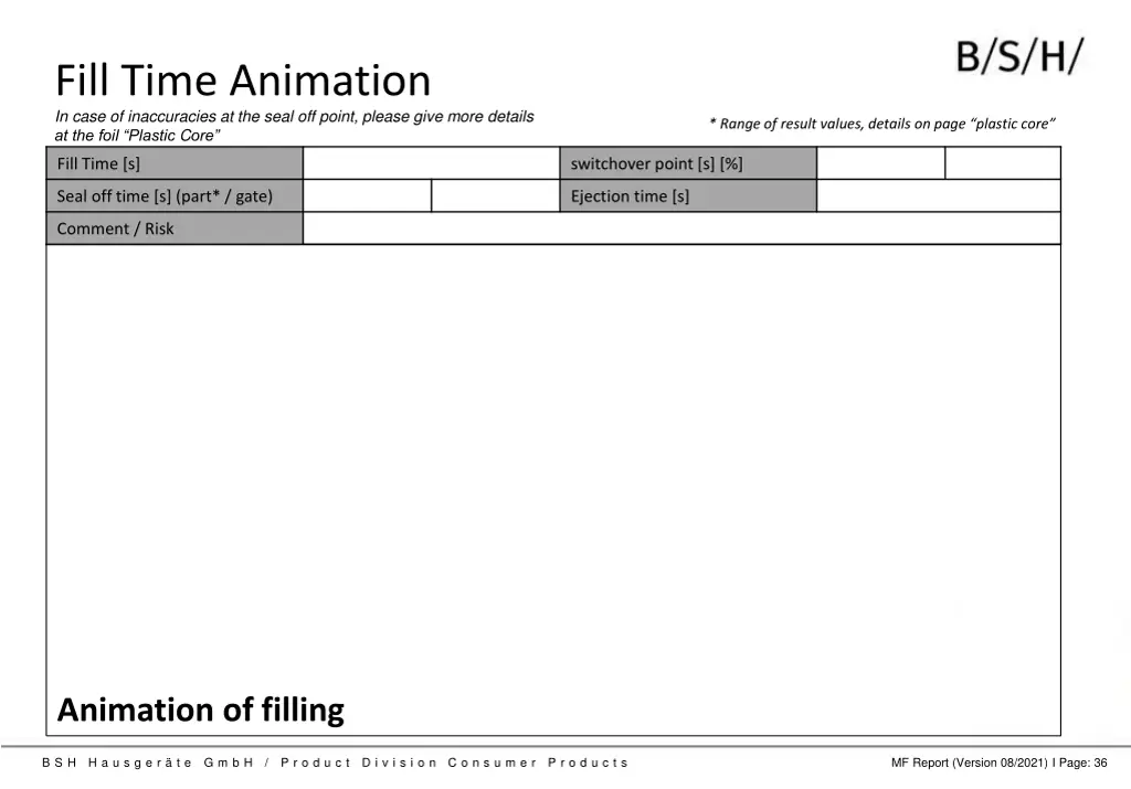 fill time animation in case of inaccuracies