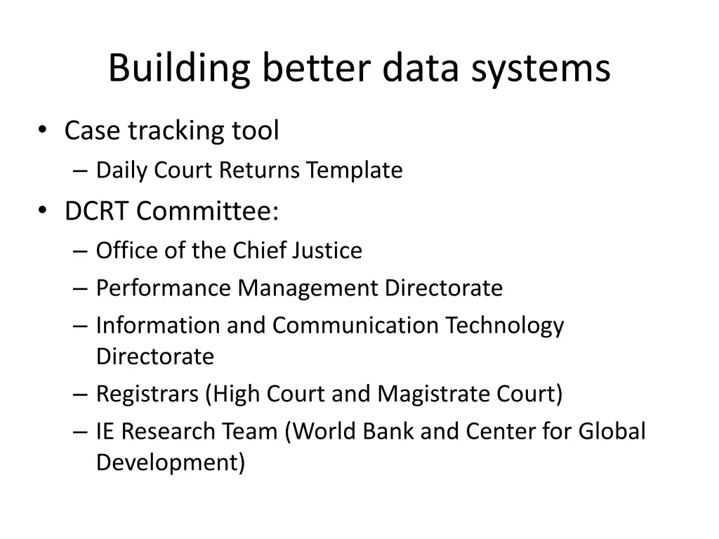 building better data systems