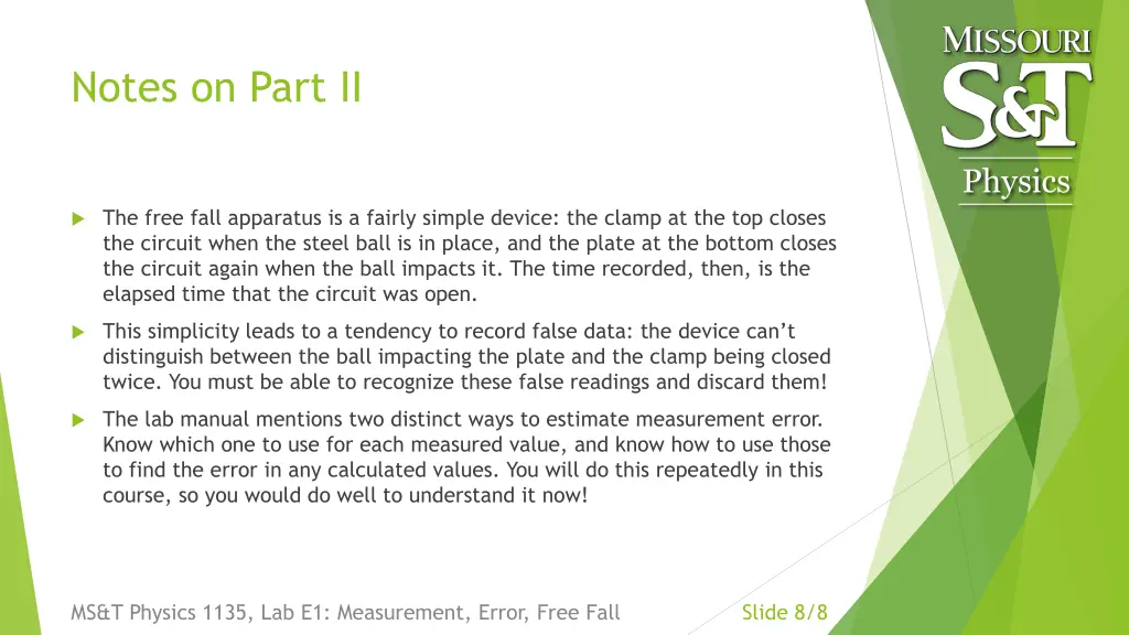notes on part ii