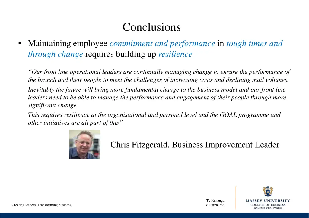 conclusions