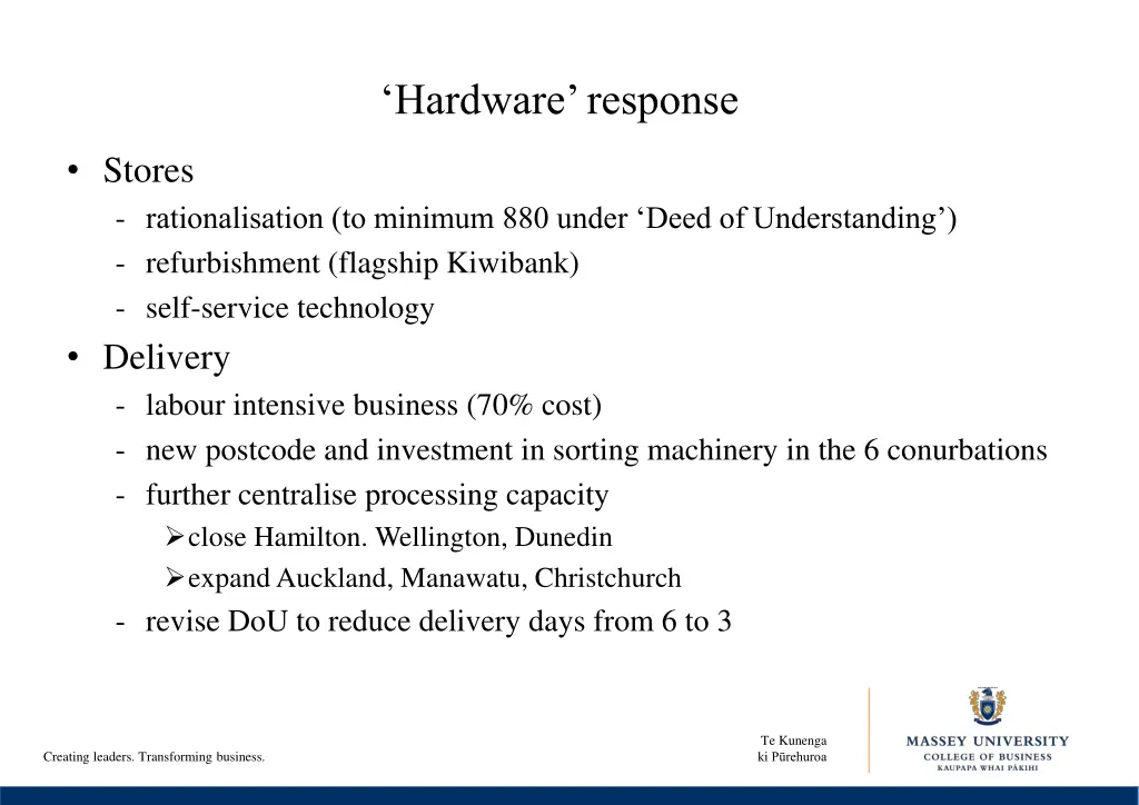 hardware response