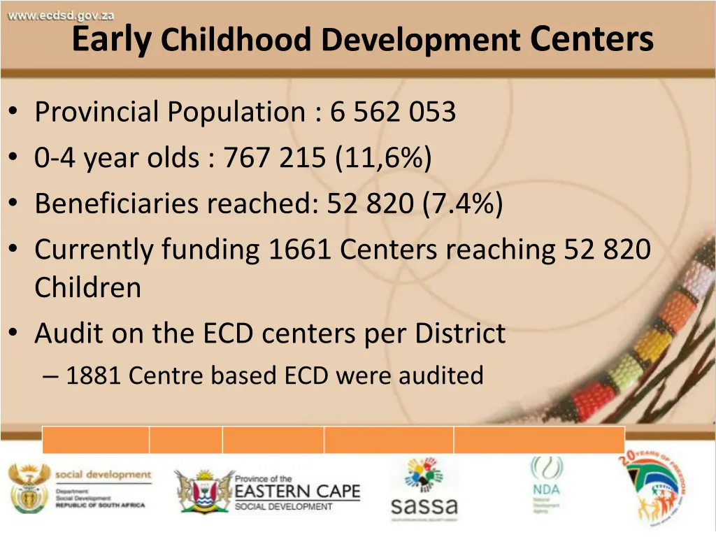 early childhood development centers