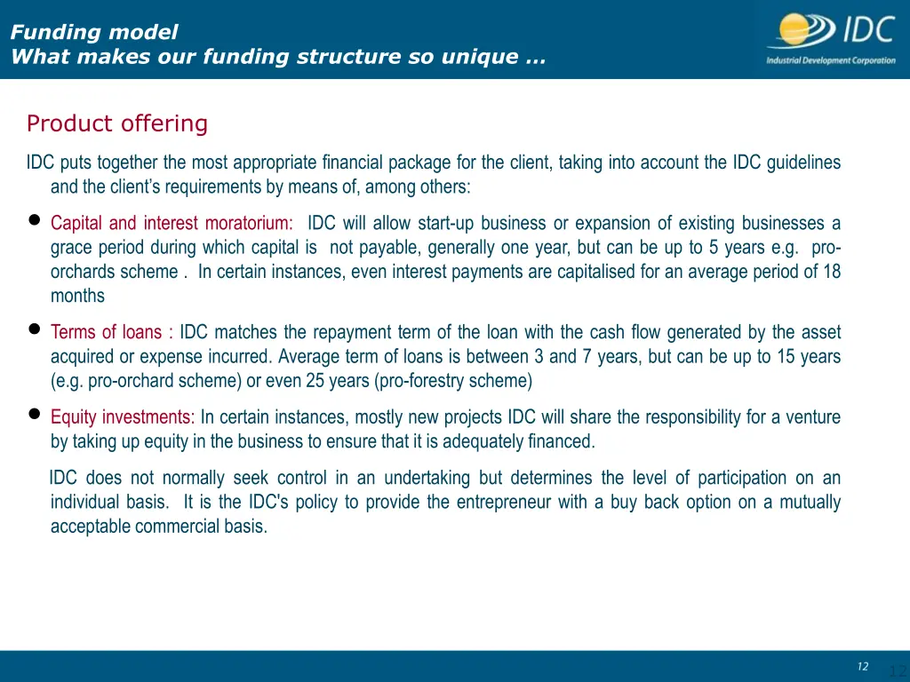 funding model what makes our funding structure