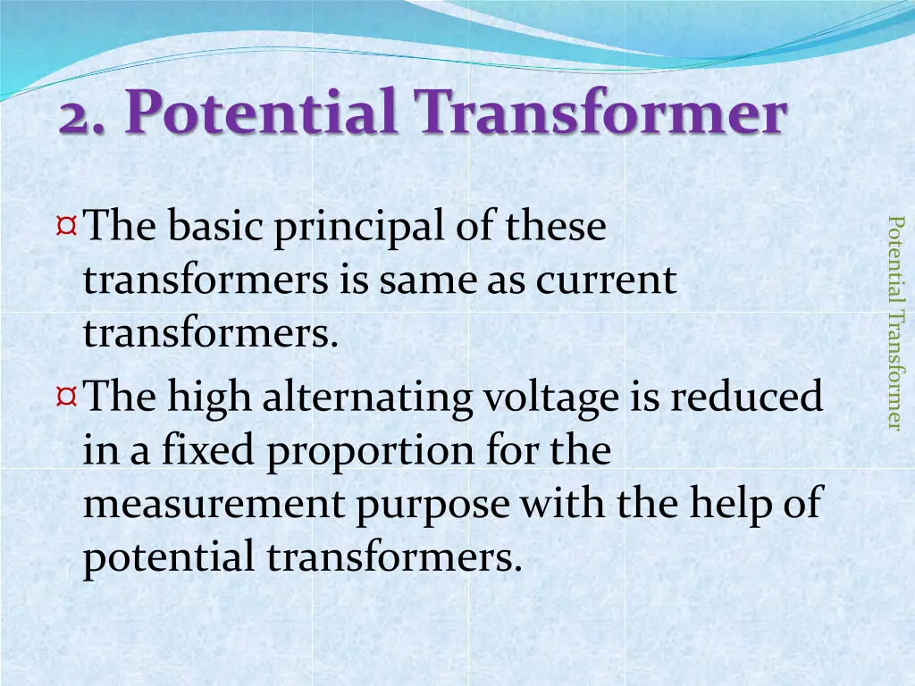 2 potential transformer