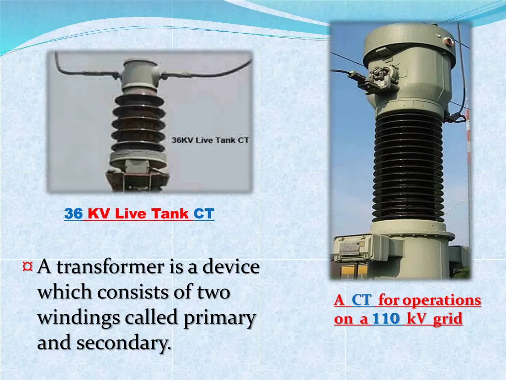 36 36 kv live tank ct