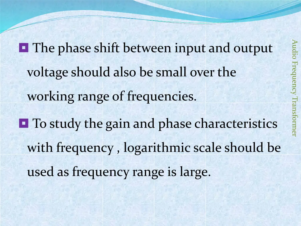 audio frequency transformer