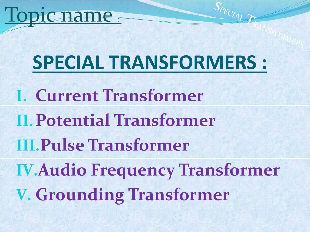 topic name