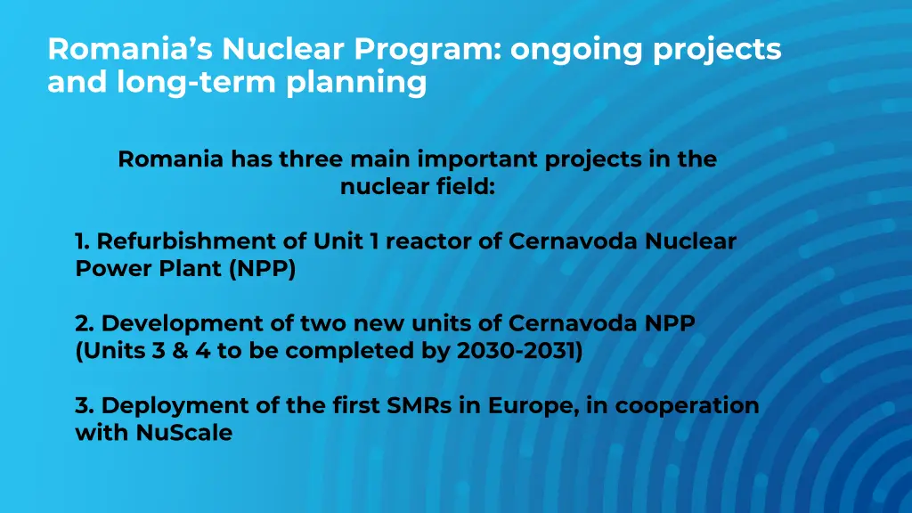 romania s nuclear program ongoing projects