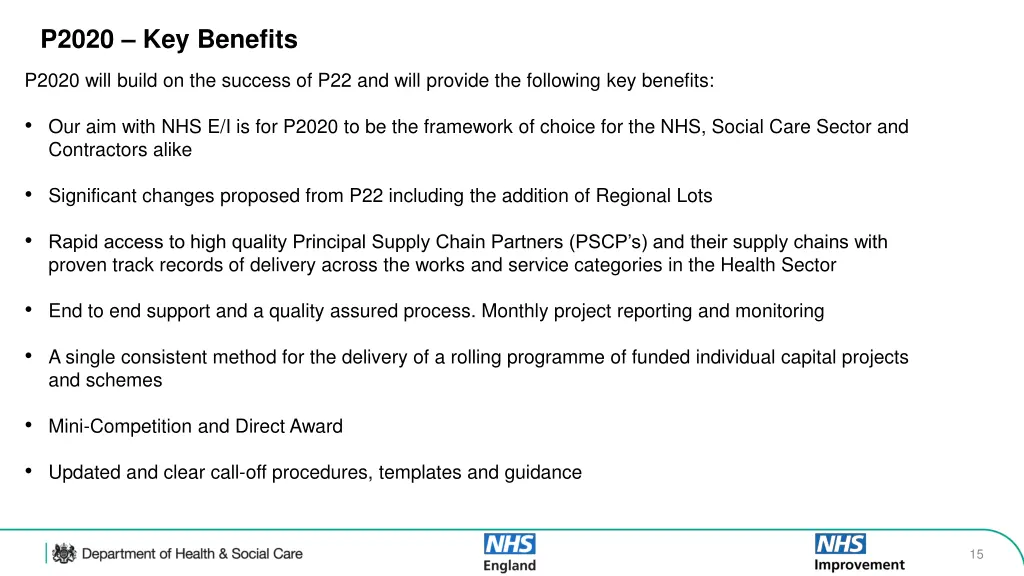 p2020 key benefits