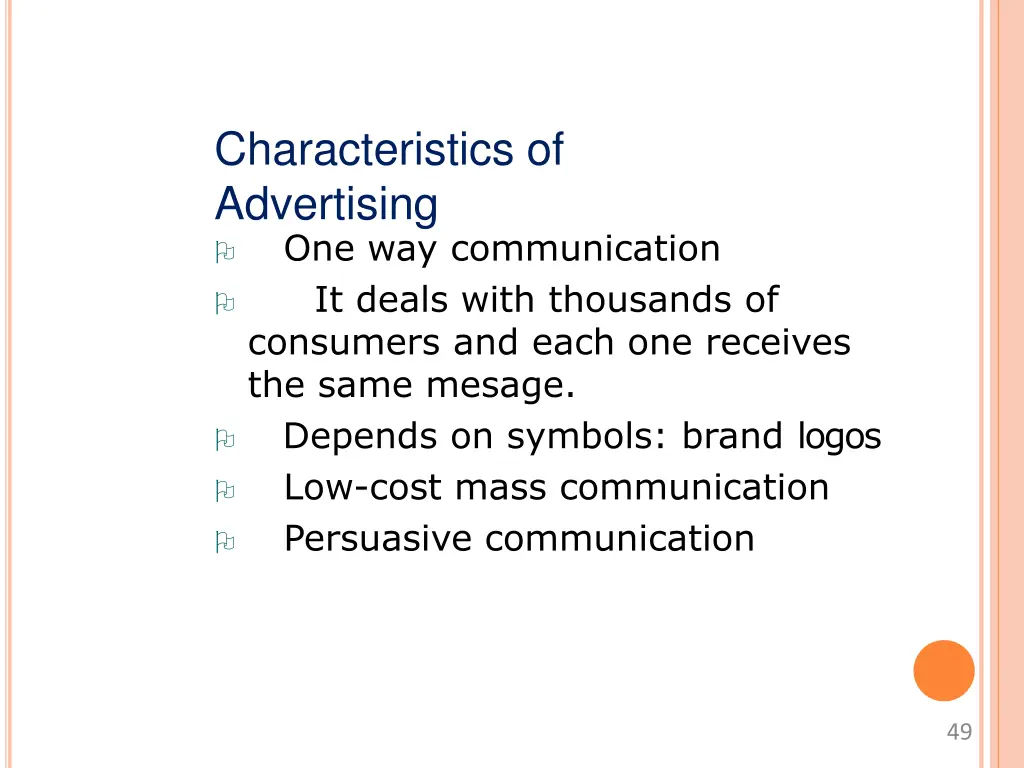 characteristics of advertising