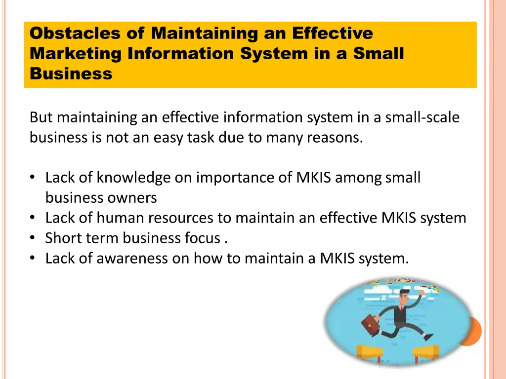 obstacles of maintaining an effective marketing