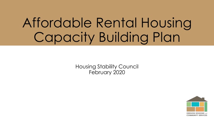 affordable rental housing capacity building plan
