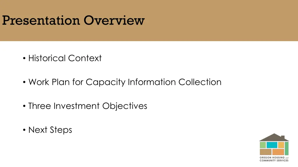 presentation overview