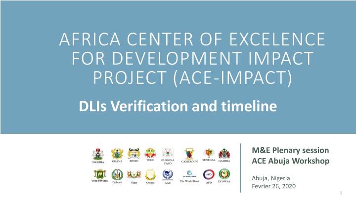 africa center of excelence for development impact