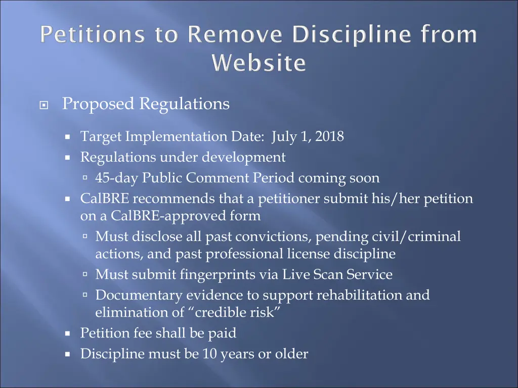 proposed regulations