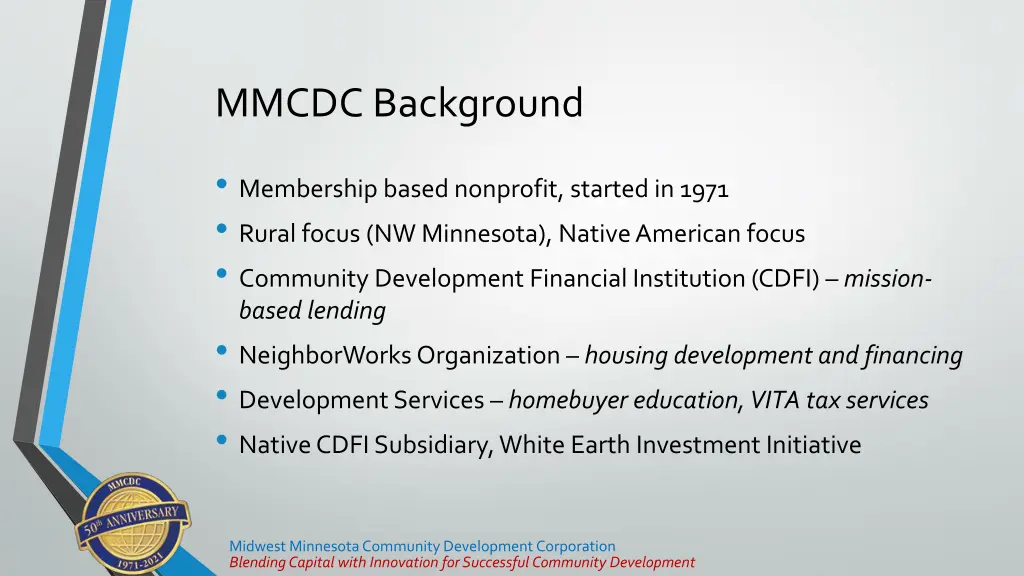 mmcdc background