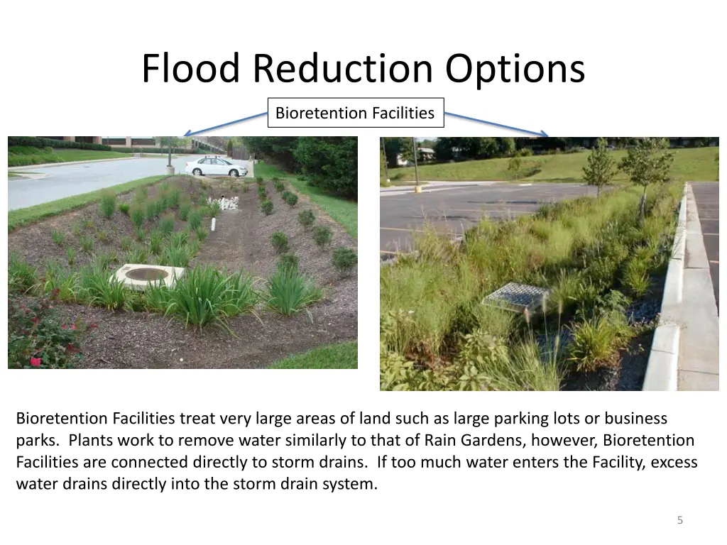 flood reduction options 2