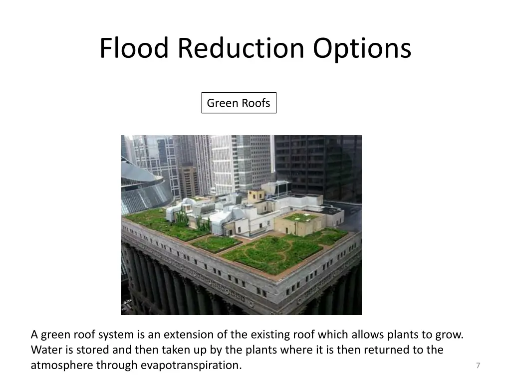 flood reduction options 4