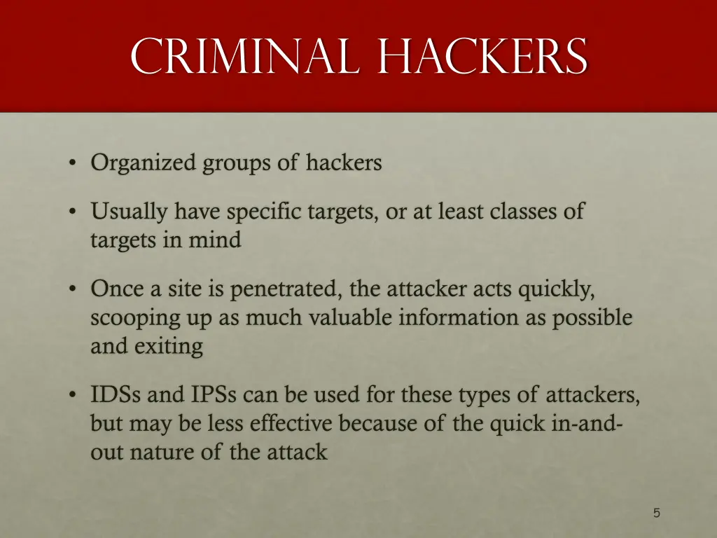criminal hackers