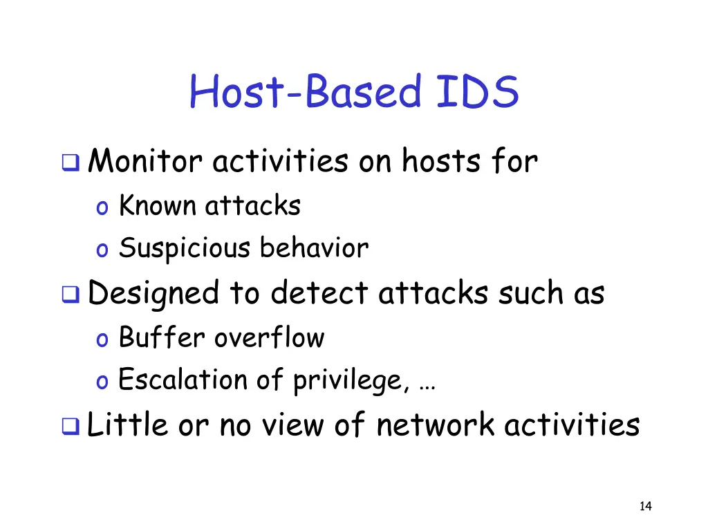 host based ids