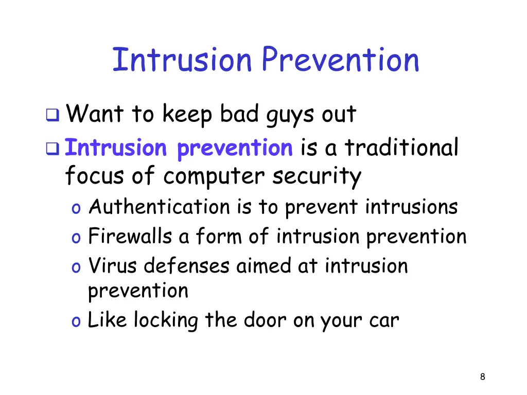intrusion prevention