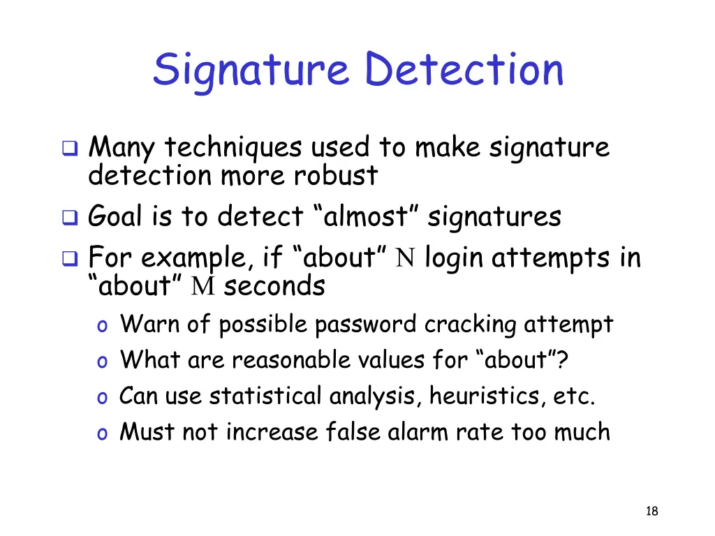 signature detection 1