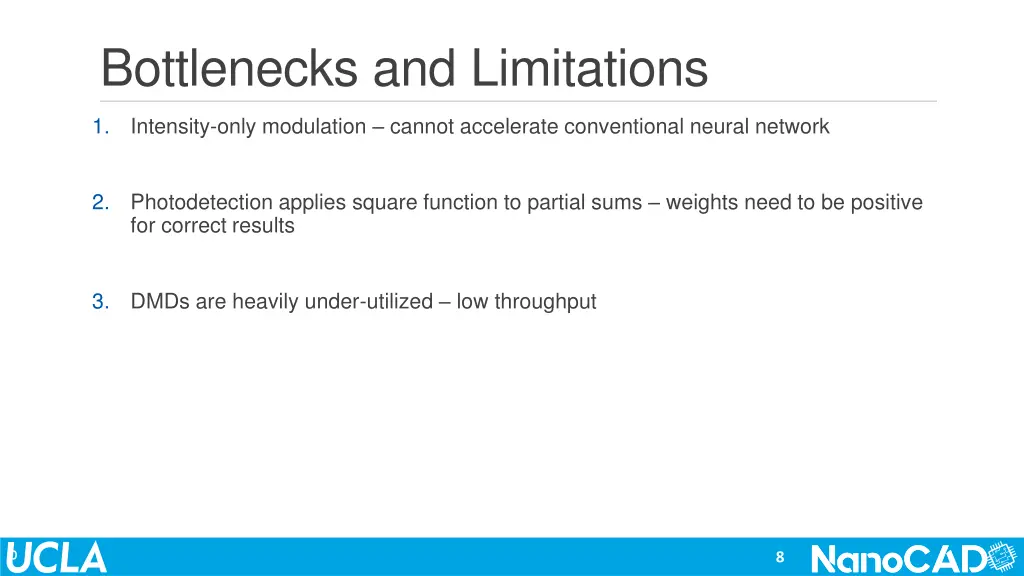 bottlenecks and limitations