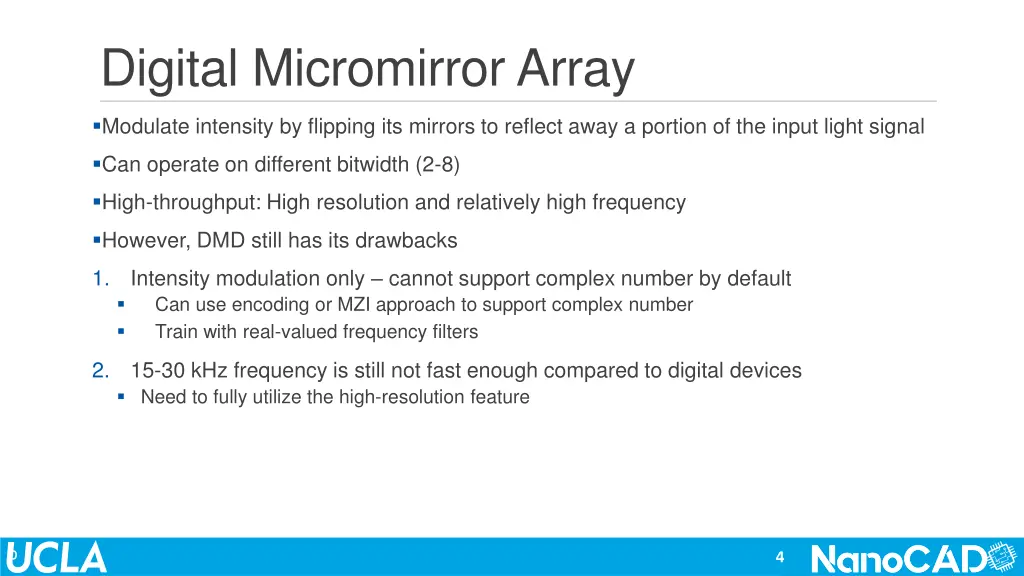 digital micromirror array